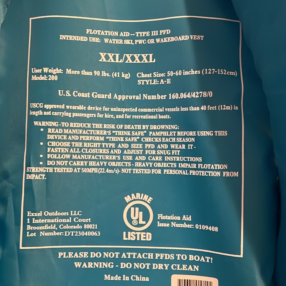 Flotation Vest - Picture 5 of 5